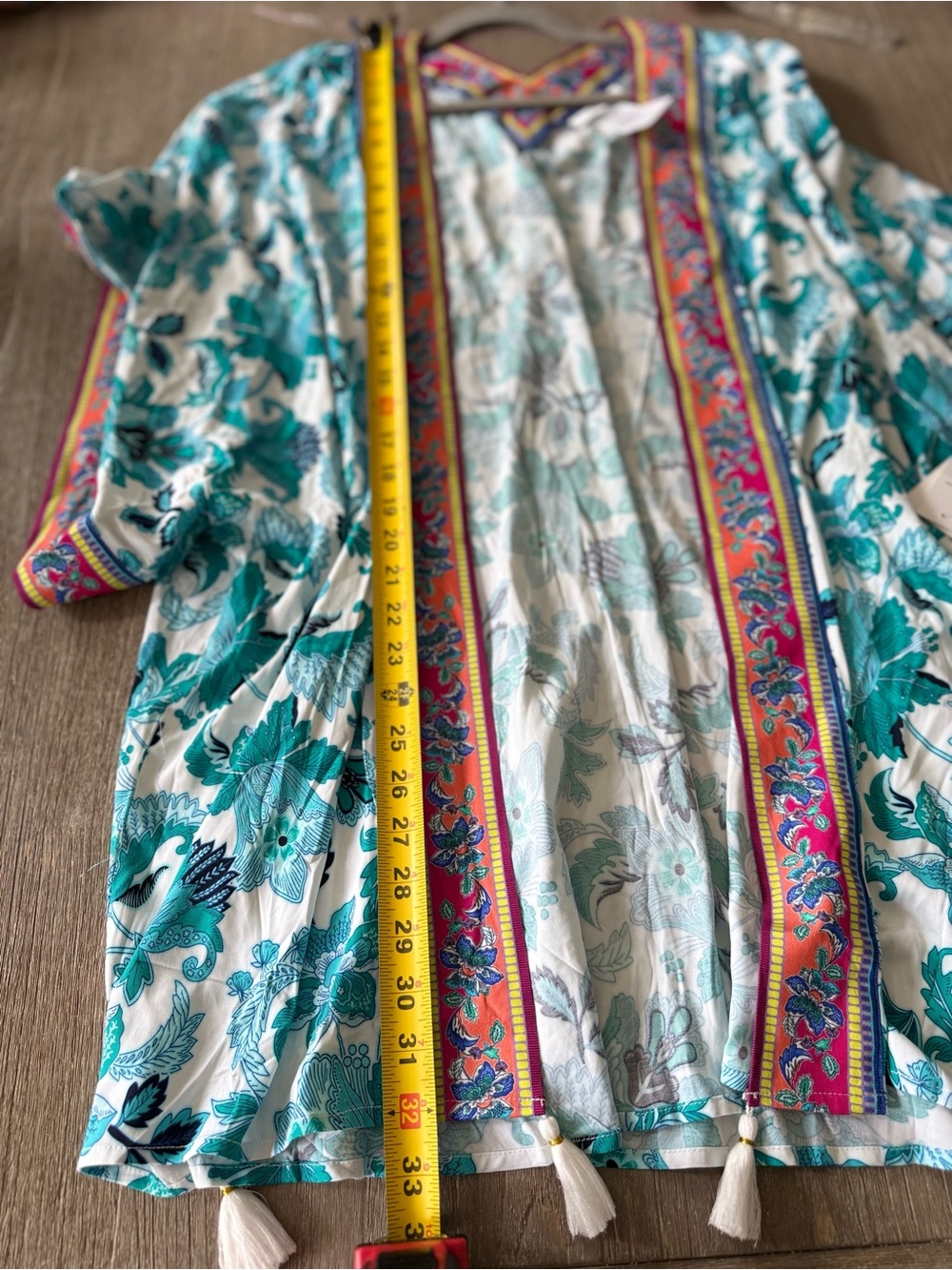 La Blanca Santorini Kimono Cover-up NWT Coastal Boho - Picture 8 of 8